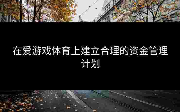 在爱游戏体育上建立合理的资金管理计划