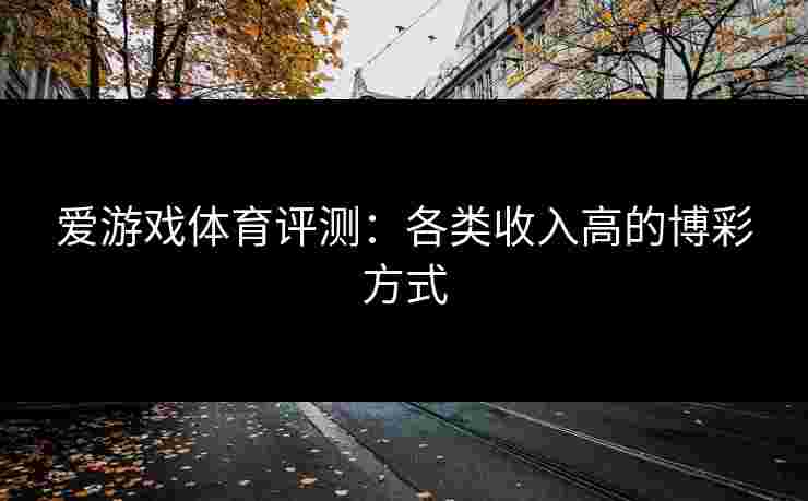 爱游戏体育评测：各类收入高的博彩方式