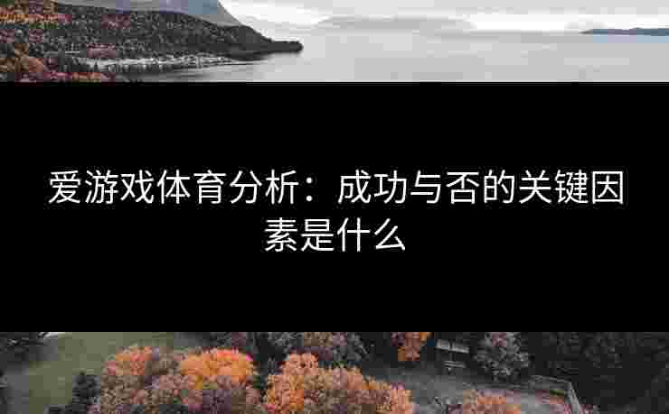 爱游戏体育分析：成功与否的关键因素是什么